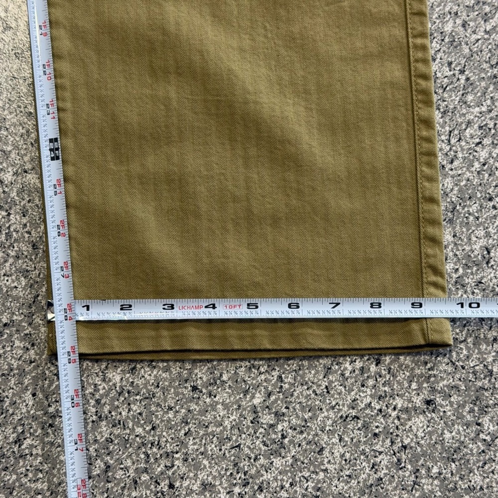 Vans Chino Skate Pants Womens 28x29 High Rise Relaxed Straight Leg Olive Green - Picture 7 of 7